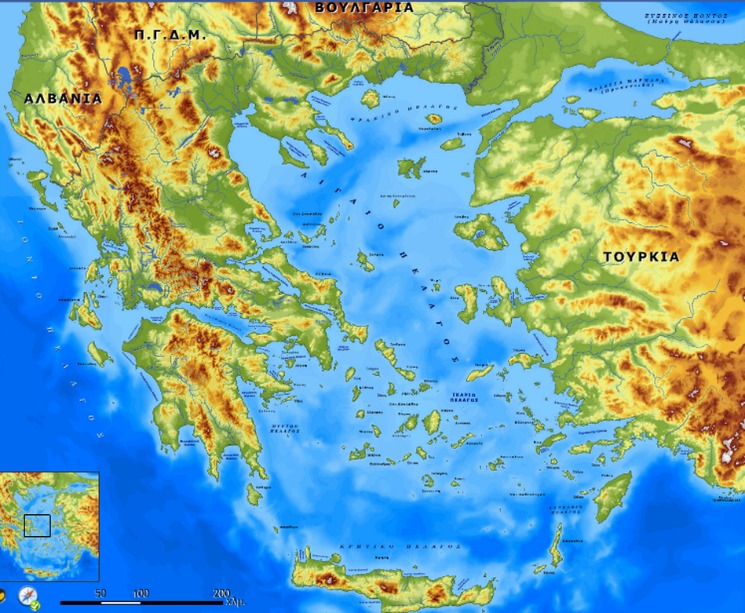 MAP OF GREECE 