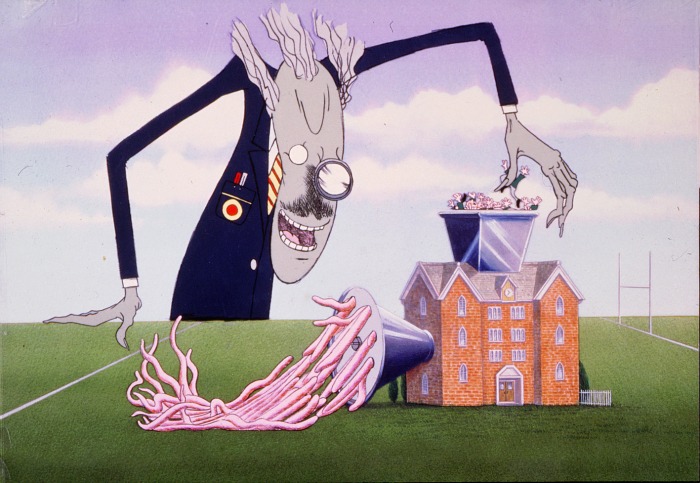 the wall